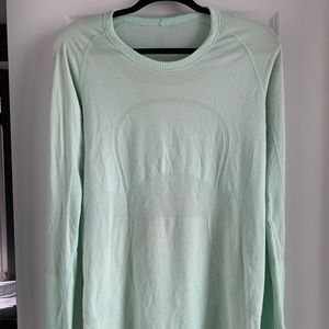 LULULEMON Swiftly L/S Mint Green Sz 10